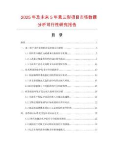 2025年及未來5年素三彩項目市場數(shù)據(jù)分析可行性研究報告