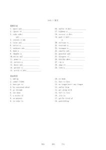 高一英語 unit1 復習