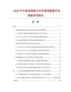 2025年中國電腦筆記本電源適配器市場調(diào)查研究報(bào)告