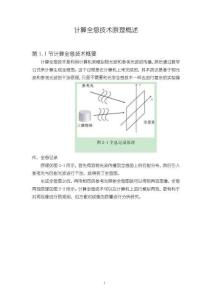 《【計算全息技術原理概述】2700字》