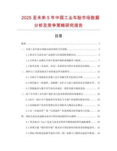 2025至未來5年中國工業(yè)車胎市場數(shù)據(jù)分析及競爭策略研究報(bào)告