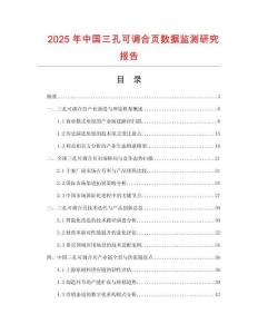 2025年中國三孔可調(diào)合頁數(shù)據(jù)監(jiān)測研究報告