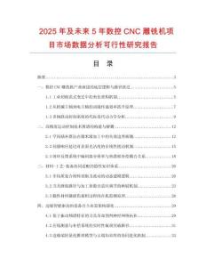 2025年及未來5年數(shù)控CNC雕銑機(jī)項(xiàng)目市場(chǎng)數(shù)據(jù)分析可行性研究報(bào)告