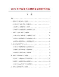 2025年中国夜光标牌数据监测研究报告
