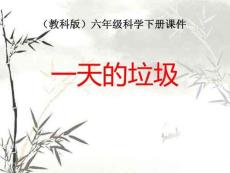 教科版六年級(jí)科學(xué)下冊(cè) -(教科版)六年及科學(xué)下冊(cè)課件_一天的垃圾_52