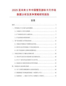 2025至未來5年中國管形游標卡尺市場數(shù)據(jù)分析及競爭策略研究報告