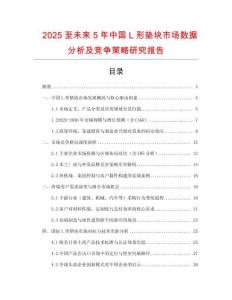 2025至未來5年中國L形墊塊市場數據分析及競爭策略研究報告