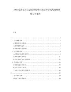 2025愛沙尼亞信息安全行業(yè)市場趨勢研究與發(fā)展戰(zhàn)略分析報告