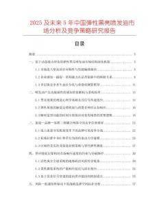 2025及未來(lái)5年中國(guó)彈性黑亮噴發(fā)油市場(chǎng)分析及競(jìng)爭(zhēng)策略研究報(bào)告