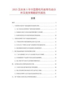 2025及未來5年中國柔性吊裝帶市場分析及競爭策略研究報告