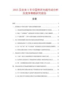 2025及未來(lái)5年中國(guó)帶狀光纜市場(chǎng)分析及競(jìng)爭(zhēng)策略研究報(bào)告