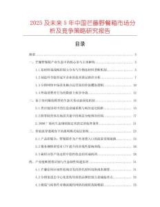 2025及未來5年中國芒藤野餐箱市場分析及競爭策略研究報告