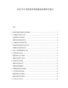 2025年中國橋梁伸縮縫數據監測研究報告
