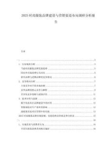 2025時尚服裝品牌建設與營銷渠道布局調研分析報告
