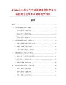 2025及未來5年中國油膜浸塑防水布市場數(shù)據(jù)分析及競爭策略研究報(bào)告
