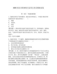 2025重慶市檢察機關錄用公務員模擬試卷及參考答案詳解一套