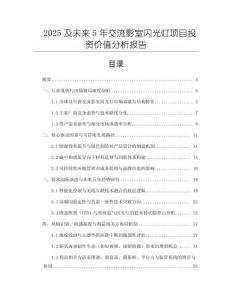 2025及未來5年交流影室閃光燈項(xiàng)目投資價(jià)值分析報(bào)告