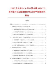 2025及未來5-10年中國金蝶KISV7.5迷你版市場調(diào)查數(shù)據(jù)分析及競爭策略研究報告