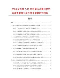 2025及未來(lái)5-10年中國(guó)水合氧化鋯市場(chǎng)調(diào)查數(shù)據(jù)分析及競(jìng)爭(zhēng)策略研究報(bào)告