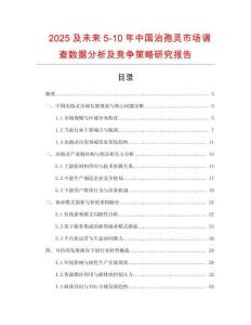 2025及未來5-10年中國治孢靈市場調查數(shù)據(jù)分析及競爭策略研究報告