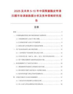 2025及未來(lái)5-10年中國(guó)聚氨酯皮帶清掃器市場(chǎng)調(diào)查數(shù)據(jù)分析及競(jìng)爭(zhēng)策略研究報(bào)告