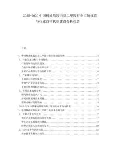 2025-2030中國椰油酰胺丙基二甲胺行業(yè)市場規(guī)范與行業(yè)自律機(jī)制建設(shè)分析報(bào)告