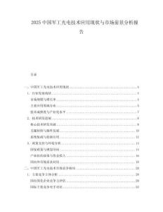 2025中國軍工光電技術(shù)應(yīng)用現(xiàn)狀與市場前景分析報告