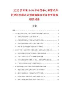 2025及未來5-10年中國中心束管式異形鎧裝光纜市場調查數據分析及競爭策略研究報告