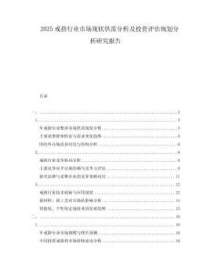 2025戒指行業(yè)市場現(xiàn)狀供需分析及投資評估規(guī)劃分析研究報告