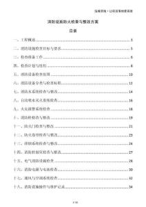 消防設(shè)施防火檢查與整改方案