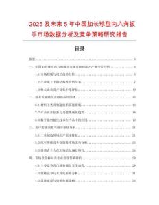 2025及未來5年中國加長球型內(nèi)六角扳手市場數(shù)據(jù)分析及競爭策略研究報告
