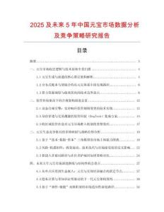 2025及未來5年中國元寶市場數據分析及競爭策略研究報告