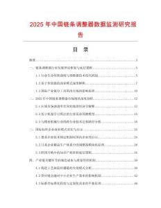 2025年中國鏈條調整器數據監測研究報告