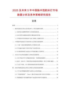 2025及未來5年中國脈沖氙航標燈市場數(shù)據(jù)分析及競爭策略研究報告