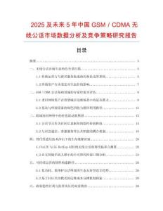 2025及未來5年中國GSM／CDMA無線公話市場數(shù)據(jù)分析及競爭策略研究報告