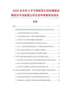 2025及未來5年中國新型長效防腐接地降阻劑市場數(shù)據(jù)分析及競爭策略研究報告