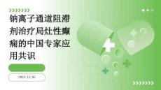 鈉離子通道阻滯劑治療局灶性癲癇的中國(guó)專(zhuān)家應(yīng)用共識(shí)