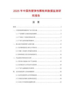 2025年中國(guó)熱塑彈性顆粒料數(shù)據(jù)監(jiān)測(cè)研究報(bào)告