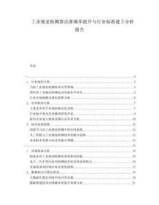 工業(yè)視覺(jué)檢測(cè)算法準(zhǔn)確率提升與行業(yè)標(biāo)準(zhǔn)建立分析報(bào)告