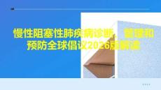 慢性阻塞性肺疾病診斷、管理和預防全球倡議2026版解讀