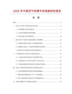 2025年中國空氣軟管市場調查研究報告
