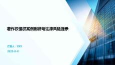 著作權(quán)侵權(quán)案例剖析與法律風(fēng)險提示