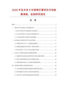 2025年及未來5年烤彎燈罩項(xiàng)目市場數(shù)據(jù)調(diào)查、監(jiān)測研究報(bào)告