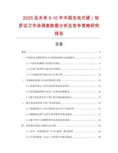 2025及未来5-10年中国充电式硬／软质切刀市场调查数据分析及竞争策略研究报告