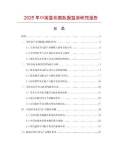 2025年中國雪松苗數(shù)據(jù)監(jiān)測研究報(bào)告