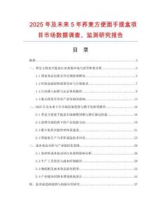2025年及未來5年蕎麥方便面手提盒項(xiàng)目市場數(shù)據(jù)調(diào)查、監(jiān)測研究報(bào)告