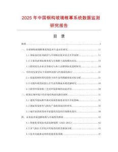 2025年中国钢构玻璃帷幕系统数据监测研究报告