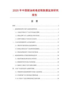 2025年中國(guó)耐油絕緣皮鞋數(shù)據(jù)監(jiān)測(cè)研究報(bào)告