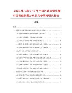 2025及未来5-10年中国外锁夹紧挡圈市场调查数据分析及竞争策略研究报告