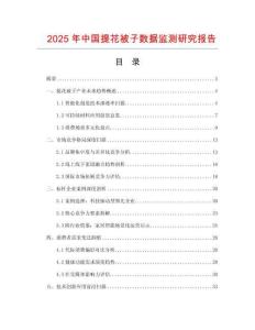 2025年中國提花被子數據監測研究報告